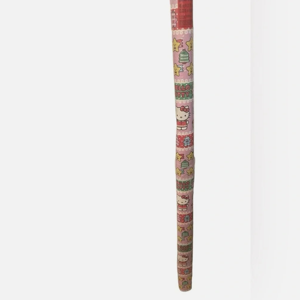 HELLO KITTY Christmas Wrapping Paper 40 sq ft Large RARE